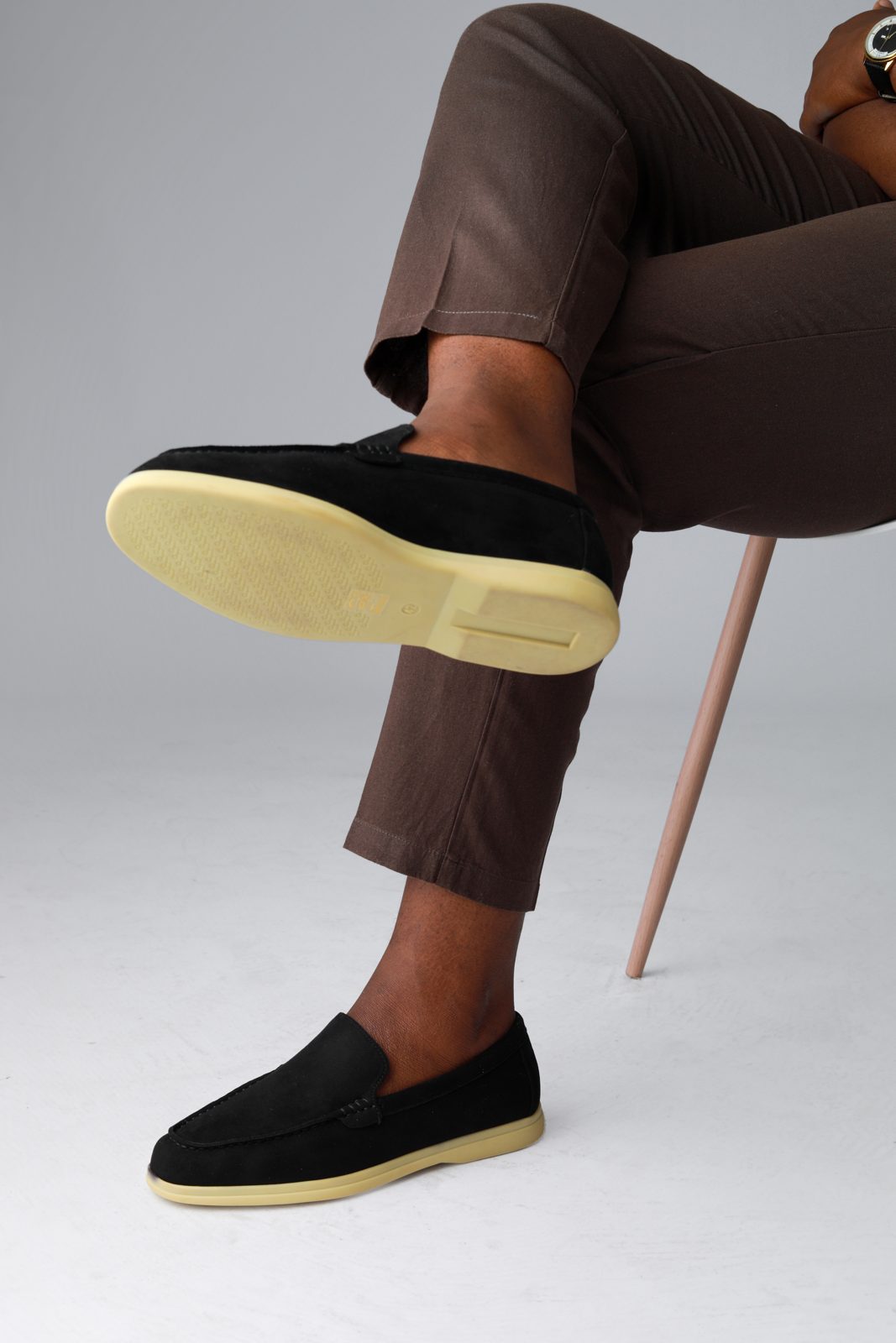 Terra Loafer · Black Suede