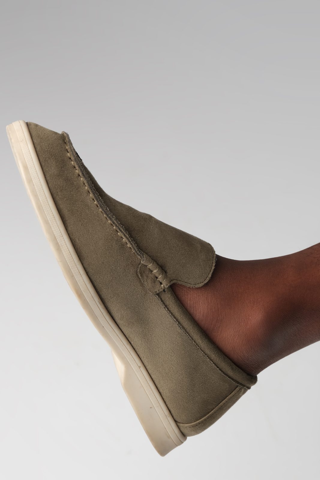 Terra Loafer · Olive Suede